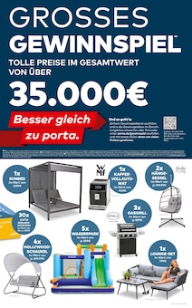 Hollywoodschaukel im porta Möbel Prospekt "BESSER GLEICH ZU PORTA" mit 4 Seiten (Koblenz)