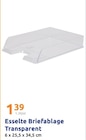 Briefablage Transparent im Angebot bei Action in Oberhausen Briefablage Transparent Angebote von Esselte bei Action Oberhausen für 1,39 €