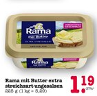mit Butter extra streichzart ungesalzen im Angebot bei E center in Offenburg mit Butter extra streichzart ungesalzen Angebote von Rama bei E center Offenburg für 1,19 €