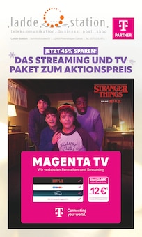 lahde Station Prospekt der KW 49 "DAS STREAMING UND TV PAKET ZUM AKTIONSPREIS" Aktueller lahde Station Prospekt "DAS STREAMING UND TV PAKET ZUM AKTIONSPREIS" Seite 1 von 12 Seiten