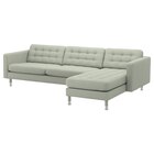 Aktuelles 4er-Sofa mit Récamiere/Gunnared hellgrün/Metall Gunnared hellgrün Angebot bei IKEA in Darmstadt ab 999,00 €