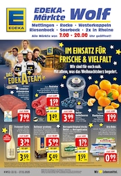 Aktueller EDEKA Supermarkt Prospekt in Westerkappeln und Umgebung, "Aktuelle Angebote" mit 24 Seiten, 22.12.2025 - 27.12.2025