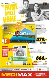 Aktueller MEDIMAX Prospekt mit Fernseher, "HOME SWEET HOME", Seite 1