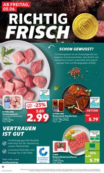 Gulasch im aktuellen Kaufland Prospekt (München) Gulasch im Kaufland Prospekt "Hier bin ich richtig" mit 69 Seiten (München)