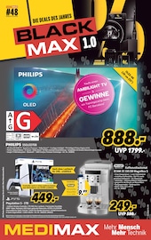 Aktueller MEDIMAX Prospekt mit Kaffeevollautomat, "DIE DEALS DES JAHRES - BLACK MAX 1.0", Seite 1