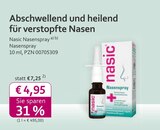 Aktuelles Nasic Nasenspray Angebot bei mea - meine apotheke in Solingen (Klingenstadt) ab 4,95 €