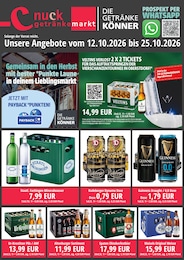nuck Getränke Prospekt für Dresden mit 2 Seiten nuck Getränke Prospekt "DIE GETRÄNKEKÖNNER" für Dresden, 2 Seiten, 12.10.2026 - 25.10.2026