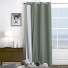 Rideau thermique anti-chaleur vert en promo chez Décor Discount Bourg-en-Bresse à 18,99 €