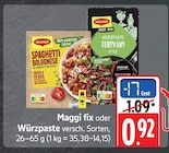 Spaghetti Bolognese im Angebot bei EDEKA in Leonberg Spaghetti Bolognese Angebote von Maggi bei EDEKA Leonberg für 0,92 €