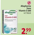 Sano Vitamin E 600 von Altapharma für 2,99 € bei Rossmann im Angebot Sano Vitamin E 600 von Altapharma im aktuellen Rossmann Prospekt
