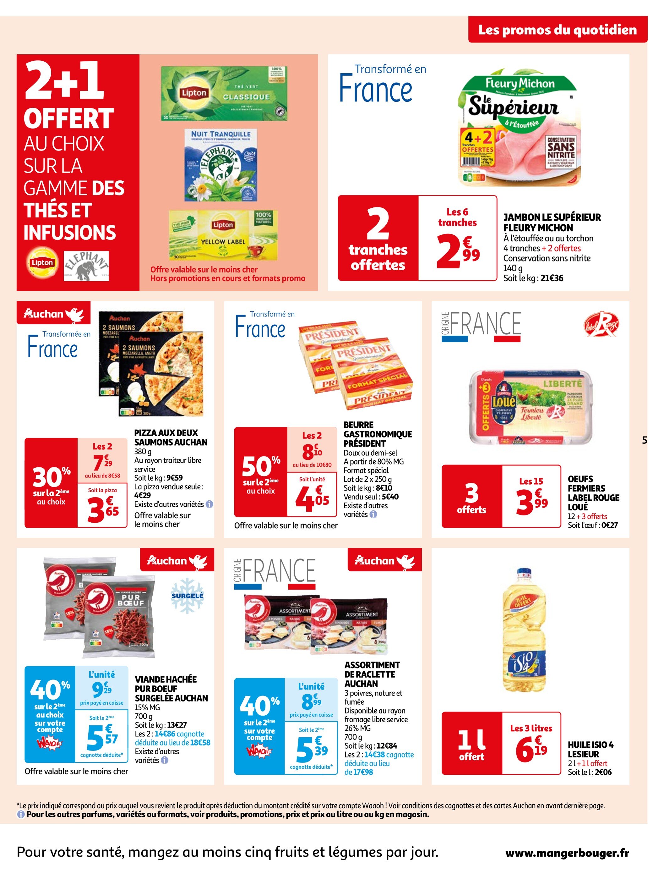 Promo Coffret thes parfumes Lipton chez Super U