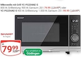 Mikrowelle mit Grill YC-PG204AE-S im Angebot bei GLOBUS in Saarbrücken Mikrowelle mit Grill YC-PG204AE-S Angebote von Sharp bei GLOBUS Saarbrücken für 79,99 €
