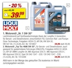 Motorenöl „Nr. 1 5W-30“ oder Motorenöl „Top Tec 4600 5W-30“ Angebote von LIQUI MOLY bei toom Baumarkt Bonn für 39,99 €