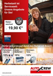 Aktueller AutoCrew Werkstatt & Auto Prospekt in Großschirma und Umgebung, "Herbstzeit ist Servicezeit: Unsere Angebote für Sie!" mit 4 Seiten, 02.10.2025 - 15.11.2025
