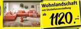 Wohnlandschaft im aktuellen Polstermöbel Fischer Prospekt für 1.120,00 €