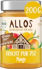 Fruchtaufstrich, Frucht Pur Mango 75% Frucht Angebote von ALLOS bei dm-drogerie markt Wuppertal für 3,15 €