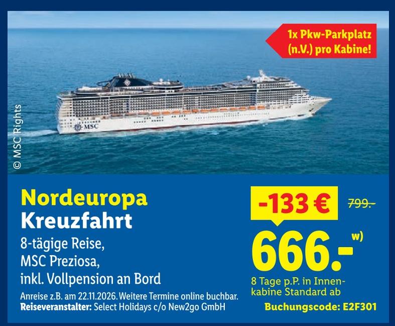 Nordeuropa Kreuzfahrt