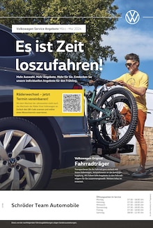 Aktueller Volkswagen Prospekt "Frühlingsfrische Angebote" Seite 1 von 1 Seite für Bielefeld