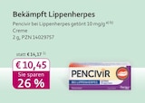 mea - meine apotheke - Pencivir bei Lippenherpes getönt 10 mg/g Creme Angebot im Prospekt Pencivir bei Lippenherpes getönt 10 mg/g Creme bei mea - meine apotheke im Prospekt "" für 10,45 €