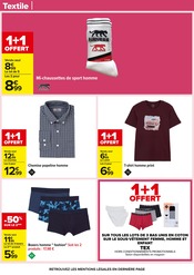 Promos Chaussettes Homme dans le catalogue "70 % D’ÉCONOMIES SUR UNE SÉLECTION DE PRODUITS D'HYGIÈNE" de Carrefour à la page 79