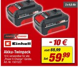 Akku-Twinpack Angebote von Einhell bei toom Baumarkt Magdeburg für 59,99 €