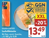 Lachsfiletseite von Golden Seafood im aktuellen ALDI SÜD Prospekt für 13,49 €