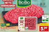 Bio Rinder Hackfleisch Angebote von BioBio bei Netto Marken-Discount Norderstedt für 5,29 €