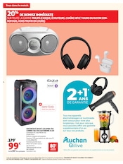Promos Casque Audio dans le catalogue "TOUS DANS LE MATCH" de Auchan Hypermarché Casque Audio en promo dans le catalogue Auchan Hypermarché à la page 4
