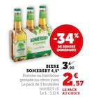 Biere 4,5° - Somersby en promo chez U Express Alès à 2,57 €