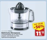 Elektrische Zitruspresse von GOURMETmaxx im aktuellen famila Nordwest Prospekt