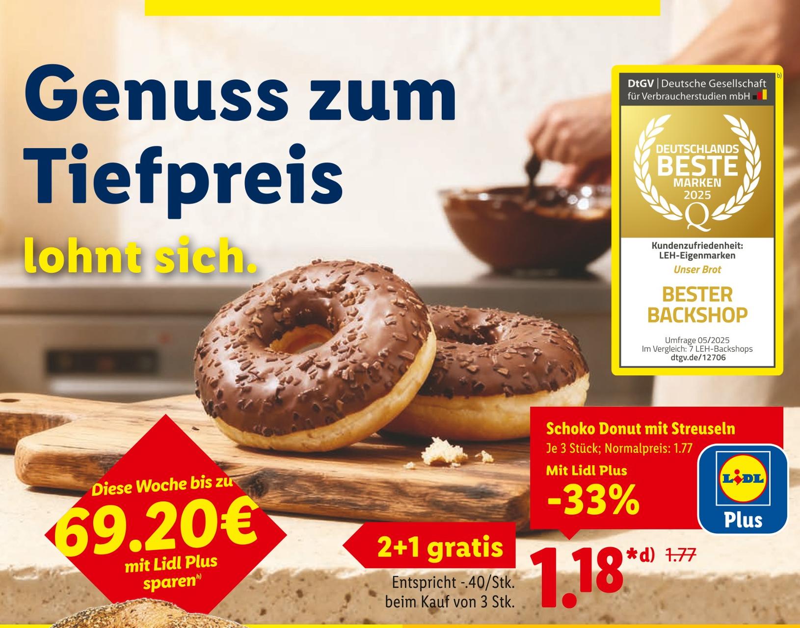 Schoko Donut mit Streuseln