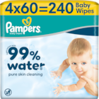 LINGETTES AQUA PURE 99% WATER PAMPERS - PAMPERS en promo chez Auchan Supermarché LINGETTES AQUA PURE 99% WATER PAMPERS - PAMPERS dans le catalogue Auchan Supermarché