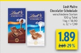 Maître Chocolatier Schokolade Zartbitter im Angebot bei diska in Zwickau Maître Chocolatier Schokolade Zartbitter Angebote von Lindt bei diska Zwickau für 1,89 €