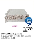 Aktuelles Dunhammer Tagesdecke Angebot bei JYSK in Stuttgart ab 27,50 €