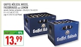 Wiess Angebote von Gaffel Kölsch bei Marktkauf Köln für 13,99 €