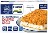 Schlemmerfilet Knusprig Kross oder Backofen Fisch Knusprig Kross Angebote von Frosta bei REWE Beckum für 2,79 €