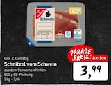 Schnitzel vom Schwein im Konsum Prospekt Schnitzel vom Schwein von Gut & Günstig im aktuellen Konsum Prospekt für 3,99 €