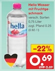 Wasser mit Fruchtgeschmack von Hella im aktuellen Netto Marken-Discount Prospekt