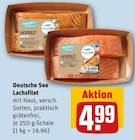 Aktuelles Lachsfilet Angebot bei REWE in Hamburg ab 4,99 €