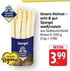 Aktuelles Spargel weiß/violett Angebot bei EDEKA in Heidelberg ab 3,99 €