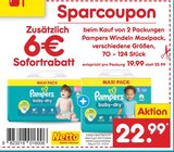 Pampers Windeln Maxipack Angebote von Pampers bei Netto Marken-Discount Schorndorf für 19,99 €