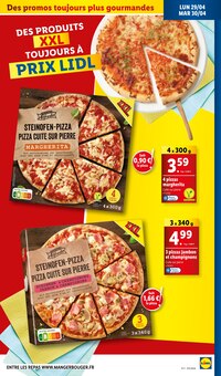 Promo Pizza surgelée dans le catalogue Lidl du moment à la page 35