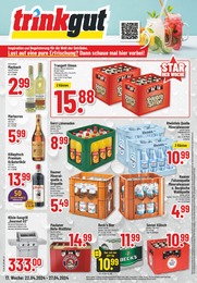 Aktueller Trinkgut Getränkemärkte Prospekt für Aachen: Aktuelle Angebote mit 6} Seiten, 22.04.2024 - 27.04.2024