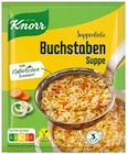 Suppenliebe Buchstaben von Knorr für 0,69 € bei REWE im Angebot Suppenliebe Buchstaben von Knorr im aktuellen REWE Prospekt