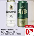 Aktuelles Krombacher Pils oder Jever Pilsener Angebot bei E center in Heilbronn ab 0,79 €