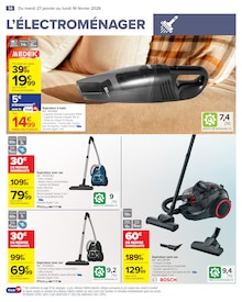 Promotion Rowenta dans le prospectus Carrefour, valable du 27/01/2026 au 16/02/2026 Promo Rowenta dans le catalogue Carrefour du moment à la page 16