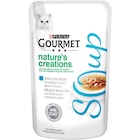 GOURMET Nature's Creations Soup, Köstliche Brühe mit natürlichem Thunfisch, garniert mit Garnelen 40 g Angebote von Gourmet bei Zookauf Kaarst für 0,59 €