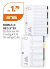 Register 5-teilig von Durable im aktuellen Müller Prospekt