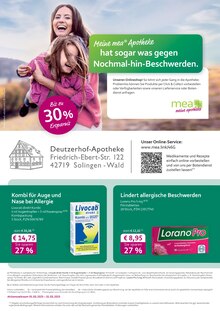 Aktueller mea - meine apotheke Prospekt für Solingen (Klingenstadt) mit  Seiten