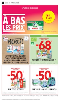 Prospectus Intermarché à Saint-Priest-le-Betoux, "JUSQU'À 34% D'ÉCONOMIES SUR UNE SÉLECTION DE PRODUITS", 24 pages de promos valables du 13/11/2024 au 24/11/2024